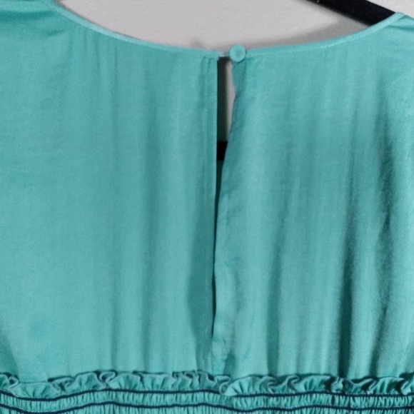 BCBGMAXAZRIA Light Aqua Smocked Lara Dress - Picture 13 of 13